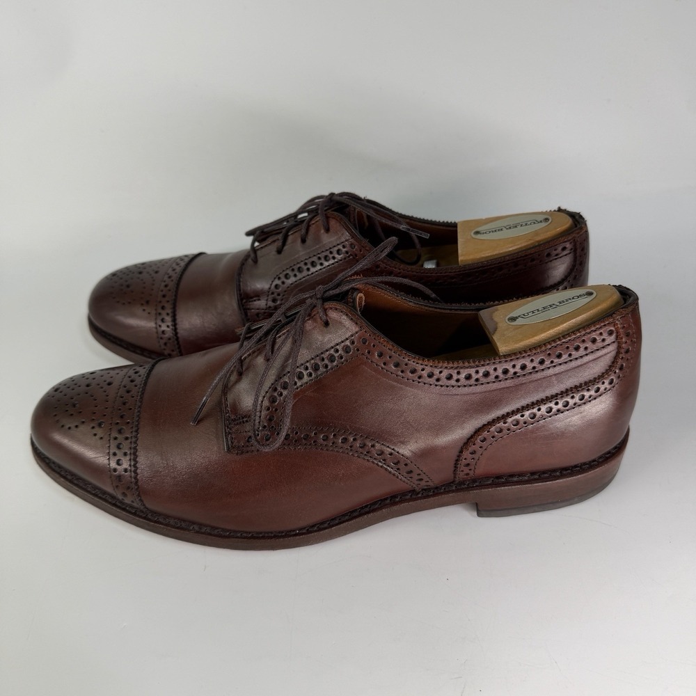 Allen Edmonds 6th Avenue Dress Shoes 10.5 D Chili Ox Blood Cap Toe Brogue 2026